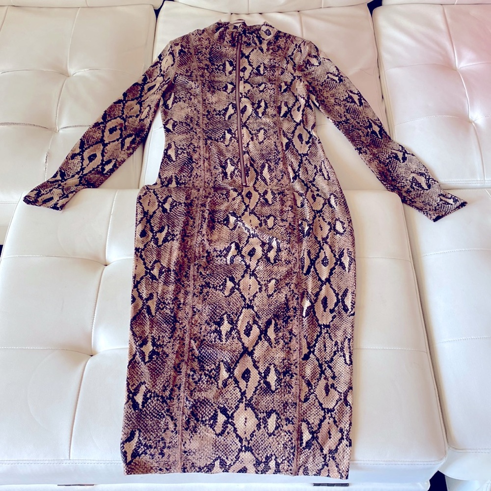 Snake print dress size large